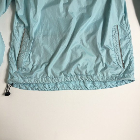 NIKE Women's Size L 12-14 Running Blue 1/4 Zip Windbreaker Jacket I11 - Picture 4 of 6